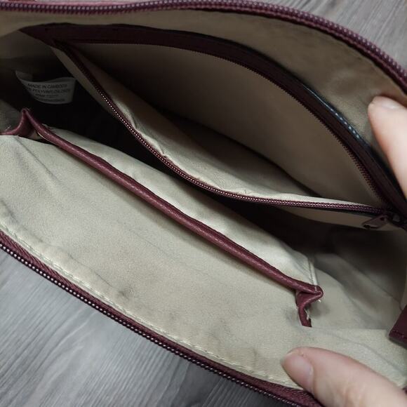 Rosetti Dark Cherry Shai Mini Pebbled Faux Leather Crossbody Bag - Picture 10 of 12